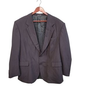 Kilburne And Finch Wool Blend Stripe 2 Button Office‎ Mens Blazer Size 44R